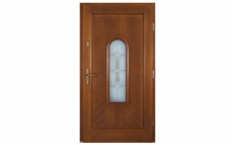 drzwi zewnętrzne drewniane, model drzwi Danuta W1