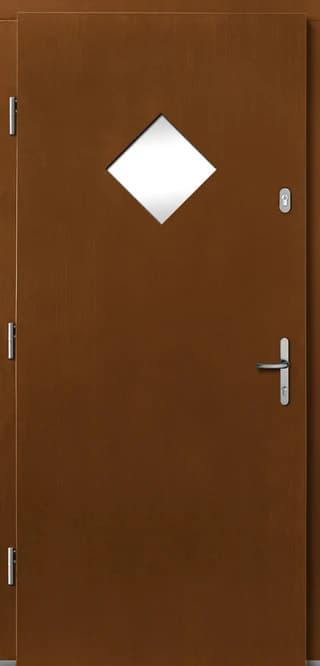 Drzwi drewniane zewnętrzne LUPOL, model DW-50