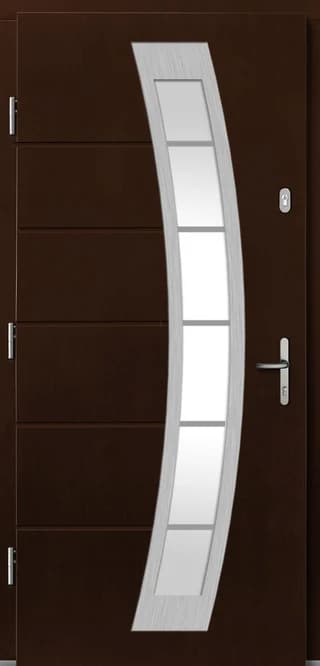 Drzwi drewniane zewnętrzne LUPOL, model DW-53